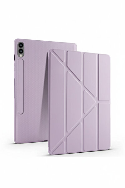 TEKNETSTORE Samsung Galaxy Tab S9 Fe Plus 12.4 Uyumlulu Standlı Kalem Bölmeli...