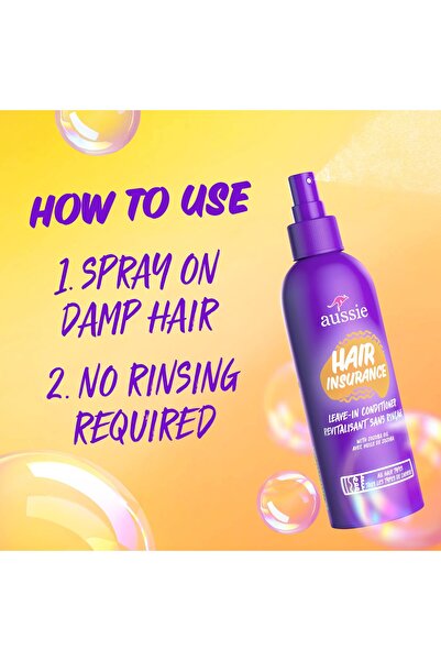 Aussie Hair Insurance, Leave-In Conditioner for All Hair Types, 8 fl oz