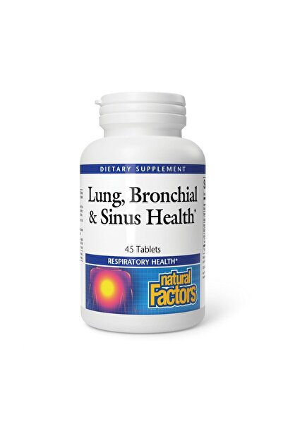 Natural Factors Lung, Bronchial & Sinus Health by Natural Factors, 45 Tablets