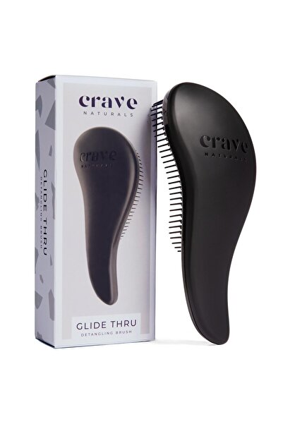 Crave Naturals فرشاة فك تشابك الشعر Glide Thru لجميع أنواع الشعر، للبالغين وا...