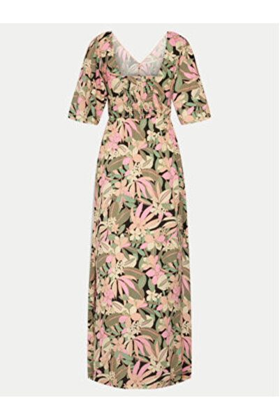 Roxy Γυναικείο Φόρεμα Καλοκαιριού ERJWD03789 Πολύχρωμο