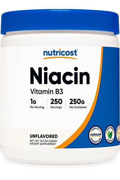 Nutricost Niacin Vitamin B3 Powder 250 Grams - 1G Per Serving - Vitamin B3 (N...