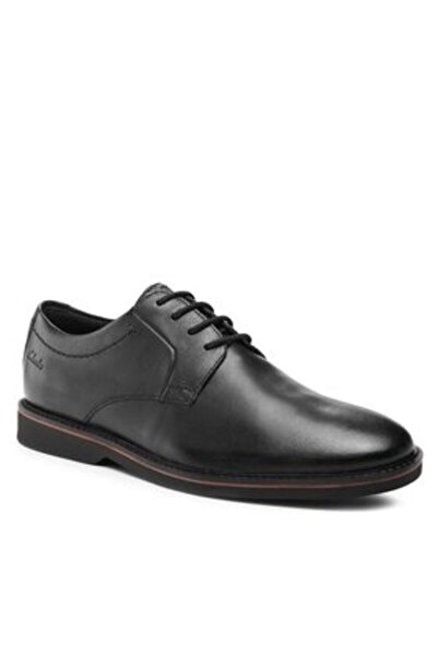CLARKS Ανδρικά ημιμπότα μαύρα CLARKS-ATTICUS LTLACE BLACK 261736087