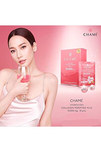 TH Chame Hydrolyzed Colla Tripeptide Plus 10,000 mg. (10 Sachets) Ready2White