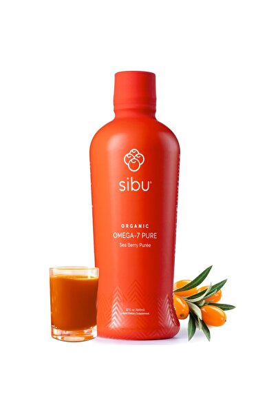 SİBU COLLECTİON Omega-7 Pure, 100% Pure Sea Buckthorn Juice (32 oz) USDA Organic