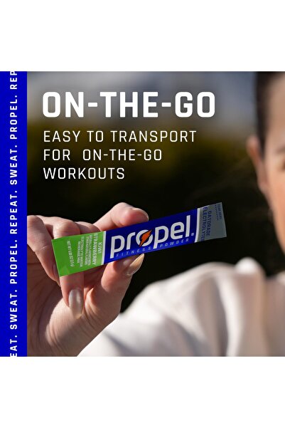 Propel Kiwi Strawberry Electrolyte Drink Mix Powder, Zero Sugar (10 Packets)