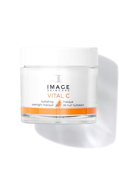 IMAGE SKINCARE قناع VITAL C المرطب الليلي مع الطحالب الخضراء المزرقة وحمض اله...