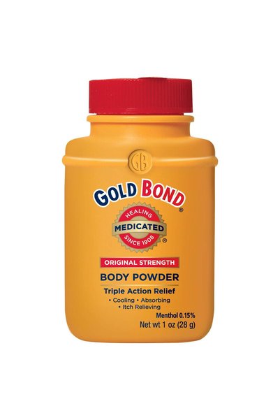GOLD BOND Medicated Body Powder Original Strength, 1 oz., Cooling, Absorbing ...