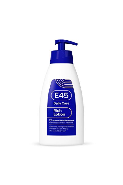e45 لوشن مرطب غني يدوم 24 ساعة، 400 مل