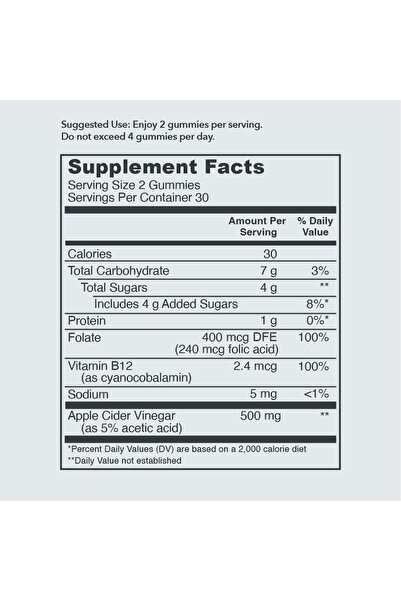 Vital Proteins , Gummies Apple Cider Vinegar, 60 Count