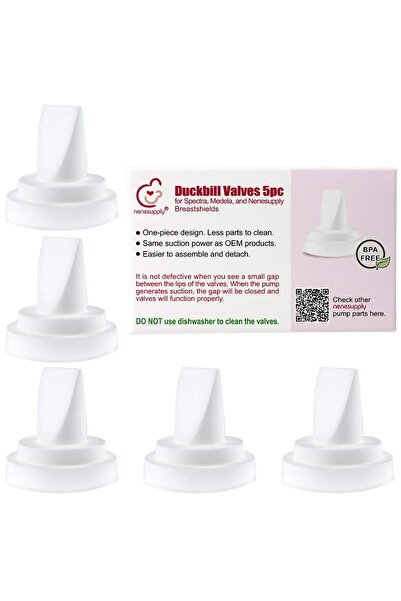 NENESUPPLY صمامات منقار البط من 5 قطع لمضخات Medela وSpectra