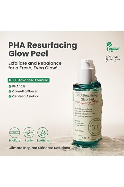 AXIS-Y PHA Resurfacing Glow Peel - 10% PHA Fruit Extract Mild Exfoliator - 1.69 fl. oz.