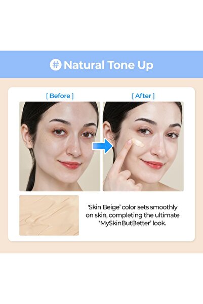 Numbuzin No.3 Porcelain Base Beige SPF50+ PA++++ Lightweight Hydrating Korean Skincare