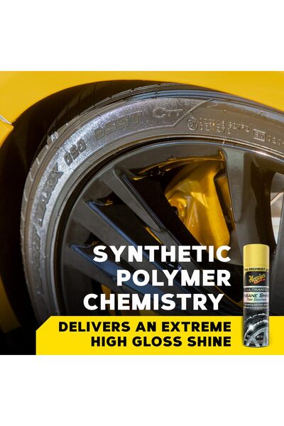 Meguiar's Consumer Ultimate Insane Shine Tire Coating for a Lasting Wet-Look, 15 Oz Aerosol