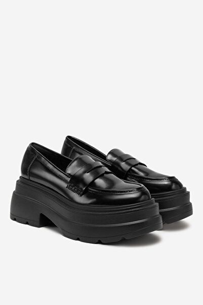 DeeZee Γυναικεία Loafers σε παστέλ χρώμα με χαμηλή μαύρη χοντρή σόλα 38