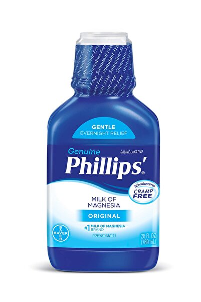Phillips Brush مُليّن حليب المغنيسيا (الأصلي، زجاجة سعة 26 أونصة سائلة)