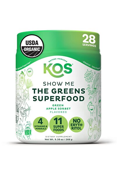 Kos مسحوق الخضراوات العضوية الفائقة - نباتي، عضوي معتمد من وزارة الزراعة الأم...