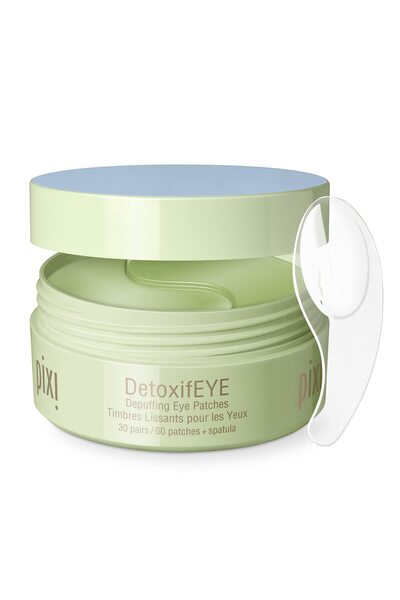pixi DetoxifEYE Depuffing Hydrogel Under-Eye Patches with Cucumber, Hyaluronic Acid & Caffeine, 30 pairs
