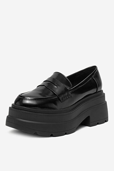 DeeZee Γυναικεία Loafers σε παστέλ χρώμα με χαμηλή μαύρη χοντρή σόλα 38