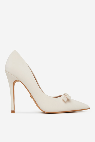 DeeZee Γυναικείες Γόβες με Χαμηλό Τακούνι Μπεζ Στιλέτο 39