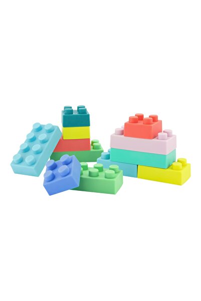 Infantino Super Soft BPA-Free Building Blocks, 12-Piece Set for Babies & Toddlers