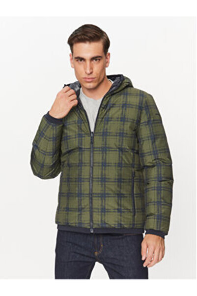 Geox Ανδρικό Χειμερινό Μπουφάν M3629D-TC179 Μπλε Σκούρο Μπλε, Πράσινο