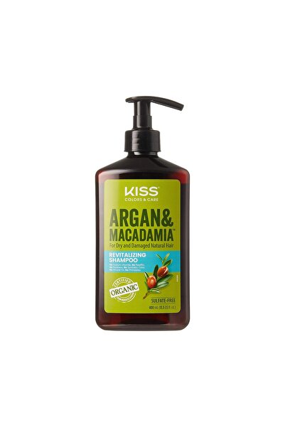 Kiss Color & Care Argan & Macadamia For Dry and Damaged Natural Hair Shampoo (13.5 fl. oz // 400 mL)