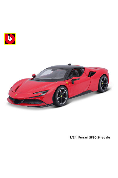Choice1 SF90 Bburago 1:24 مقياس جديد فيراري بوروسانغو سبيكة سيارة فاخرة سيارات مصنوعة بالضغط لعبة مجسمة مجموعة