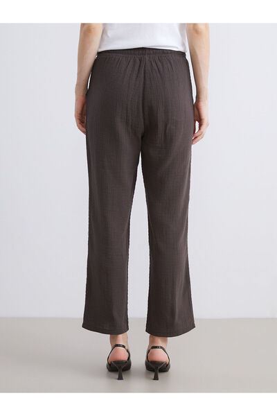 LC Waikiki Elastic Waist Textured Women's Trousers