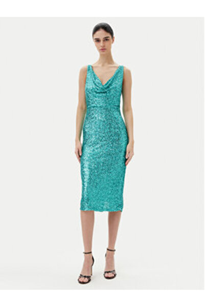 RINASCIMENTO Γυναικείο Φόρεμα Κοκτέιλ CFC0123778003 Πράσινο