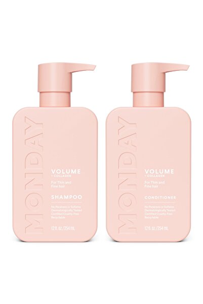 MONDAY HAIRCARE مجموعة شامبو وبلسم مكثف للشعر الخفيف والناعم والدهني بزيت جوز...