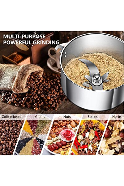 Generic 3000W Electric Grain Grinder Mill | High-Speed Spice/Herb Powder Machine for Commercial & Home Use