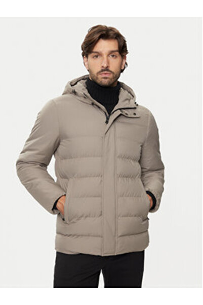 Geox Ανδρικό Χειμερινό Μπουφάν M4628S-T3140 Μπεζ
