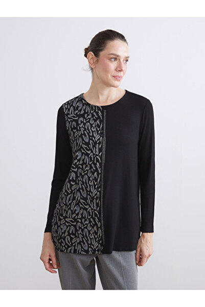 LC Waikiki طاقم الرقبة منقوشة بلوزة