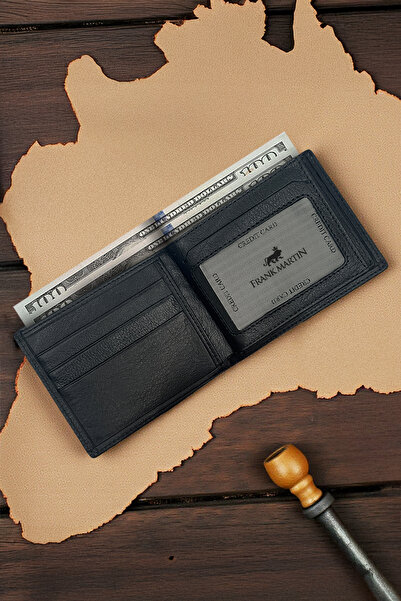 Frank Martin Чоловічий гаманець Atlas з натуральної шкіри, чорний