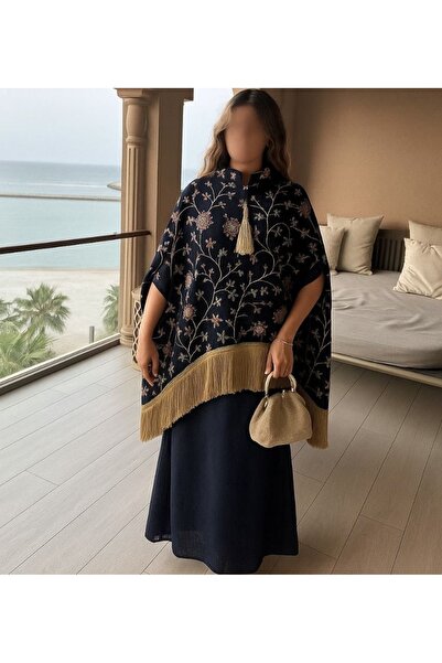 Generic فستان طويل بلون الكحلي