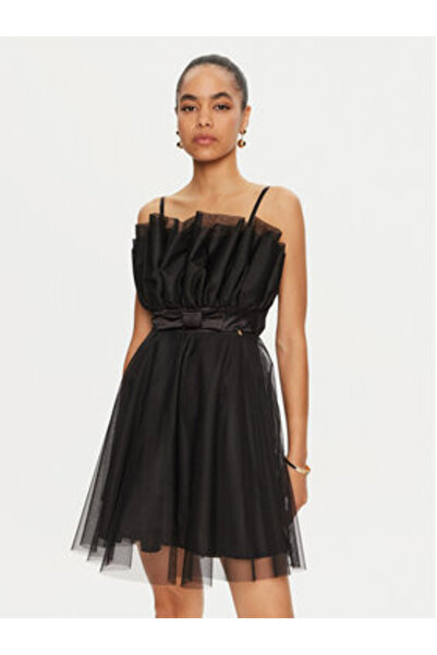 RINASCIMENTO Γυναικείο φόρεμα κοκτέιλ μαύρο RINASCIMENTO-CFC0121817003 B001 NERO