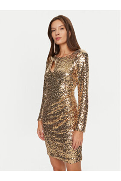 RINASCIMENTO Γυναικείο Φόρεμα Κοκτέιλ CFC0019792002 Χρυσό