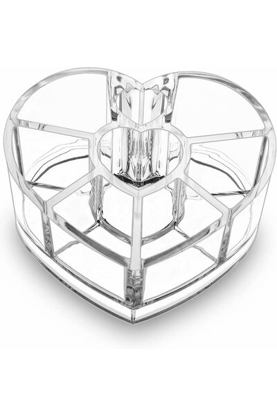 Hope Small Lipstick Holder, Clear Acrylic Cute Heart Shape Lip Gloss Perfume ...