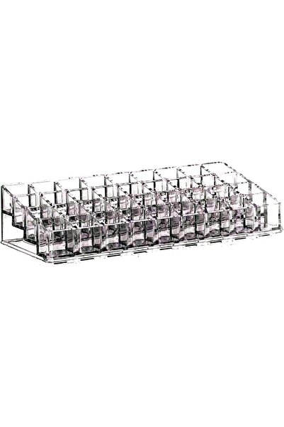 Hope Acrylic Lip Gloss Makeup Organizer Beauty 36 Spaces - Clear