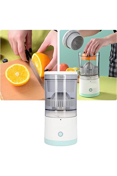 Generic Cordless Electric Citrus Juicer Hands-Free USB Charging Orange Squeezer w/ Powerful 1-Button Press