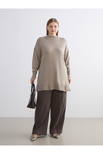 LC Waikiki Özmarka New Season Stand Collar Women's Knitwear Tunic