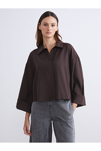 LC Waikiki Özmarka New Season Oversize Modal Blend Women's Shirt
