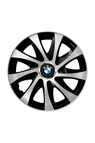 Autohelix MSA Set de 4 capace de jantă Drift extra argintii și negre R14 comp...