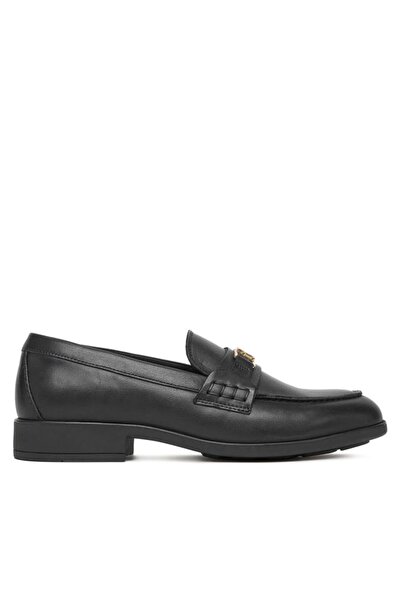 Tommy Hilfiger Women's Metal Buckle Loafer Shoes - Black