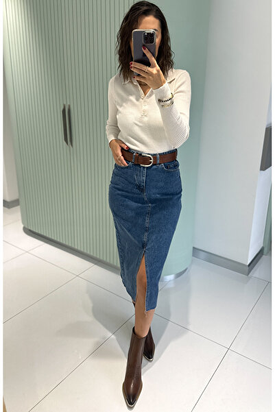 Gardropmikseri Polo Yaka 5 Düğmeli Kazak