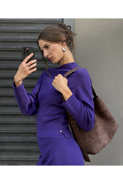 İpekyol Asimetrik yaka triko