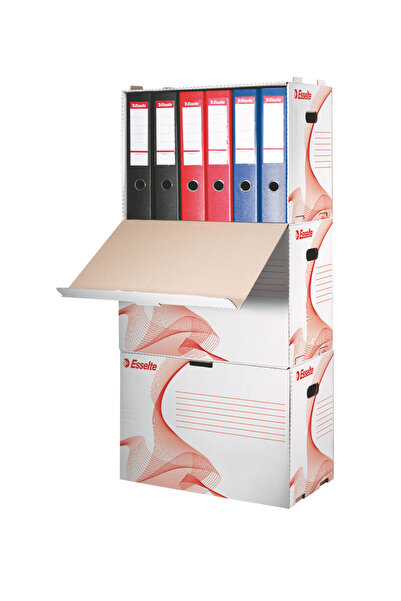 Esselte White front opening cardboard filing box Standard