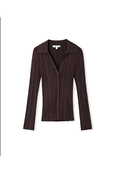 İpekyol Shirt Collar Ribbed Knitwear