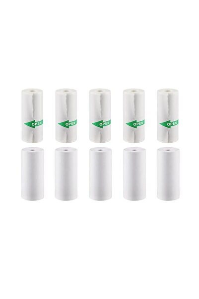 Stone Set 10 role de hârtie termică Stone®, 57x25mm, Alb